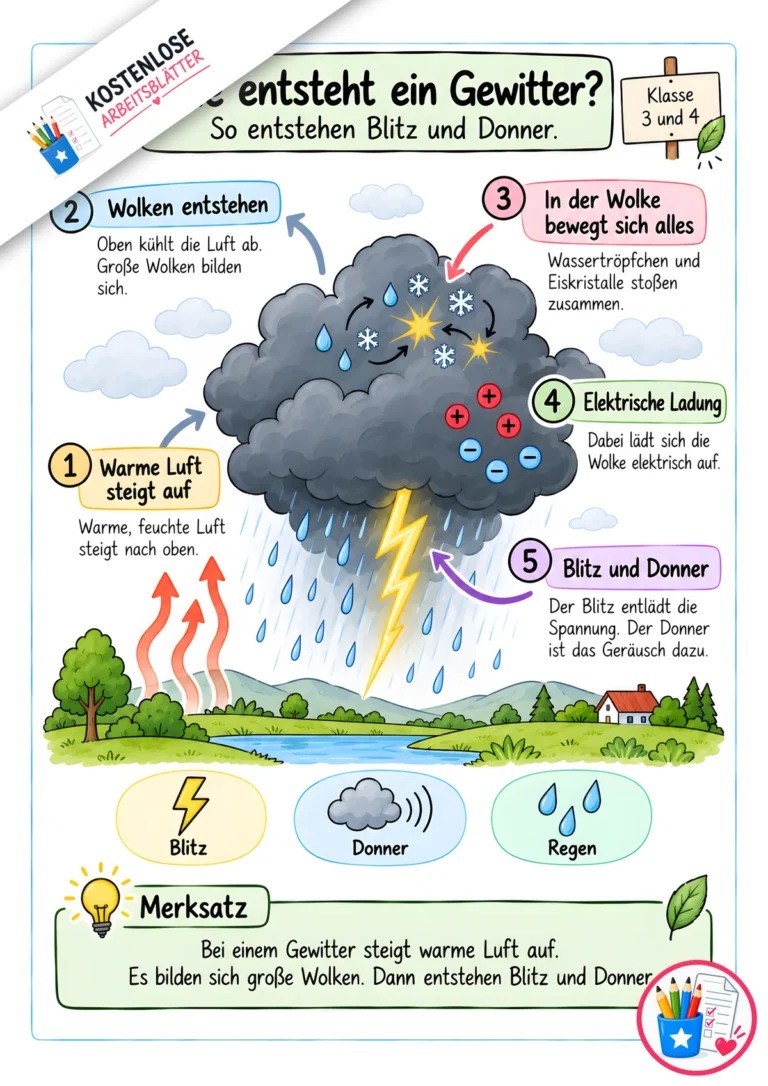 Erklärgrafik - Wie entsteht ein Gewitter?