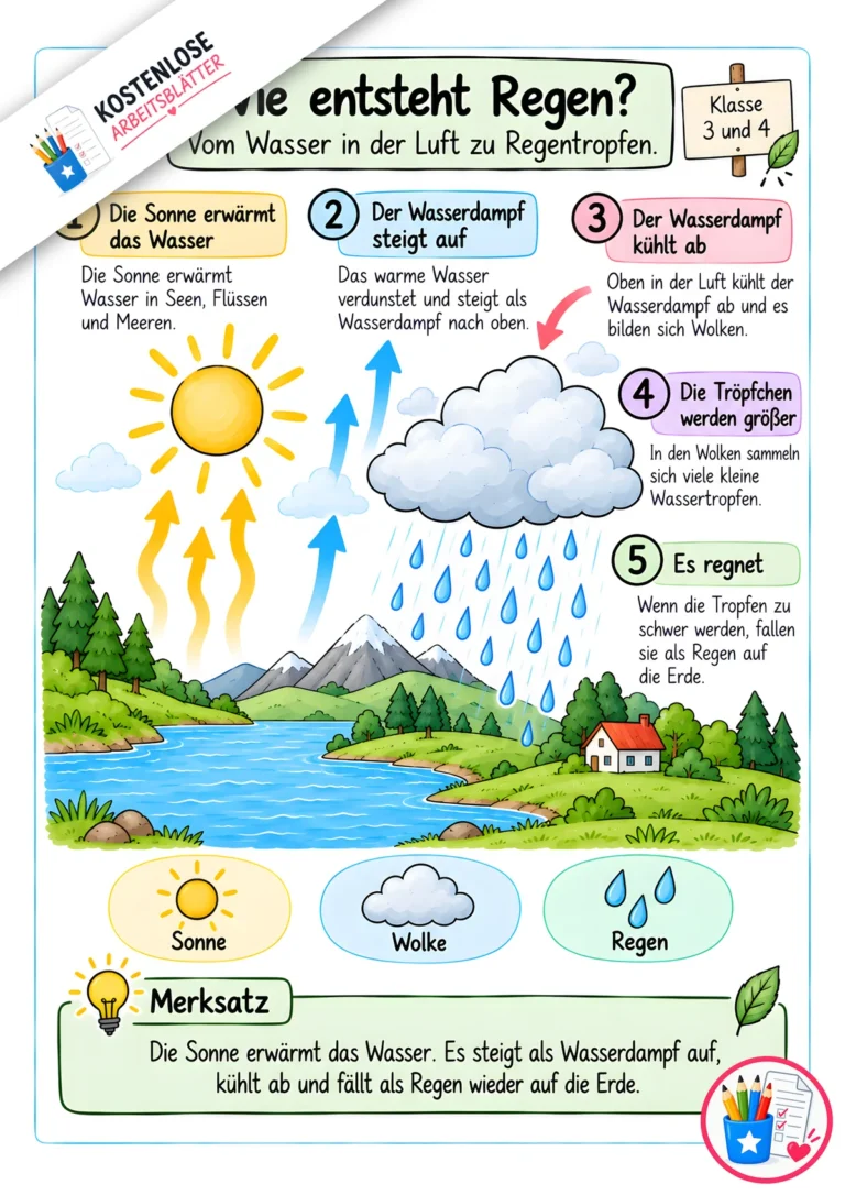 Erklärgrafik - Wie entsteht Regen?