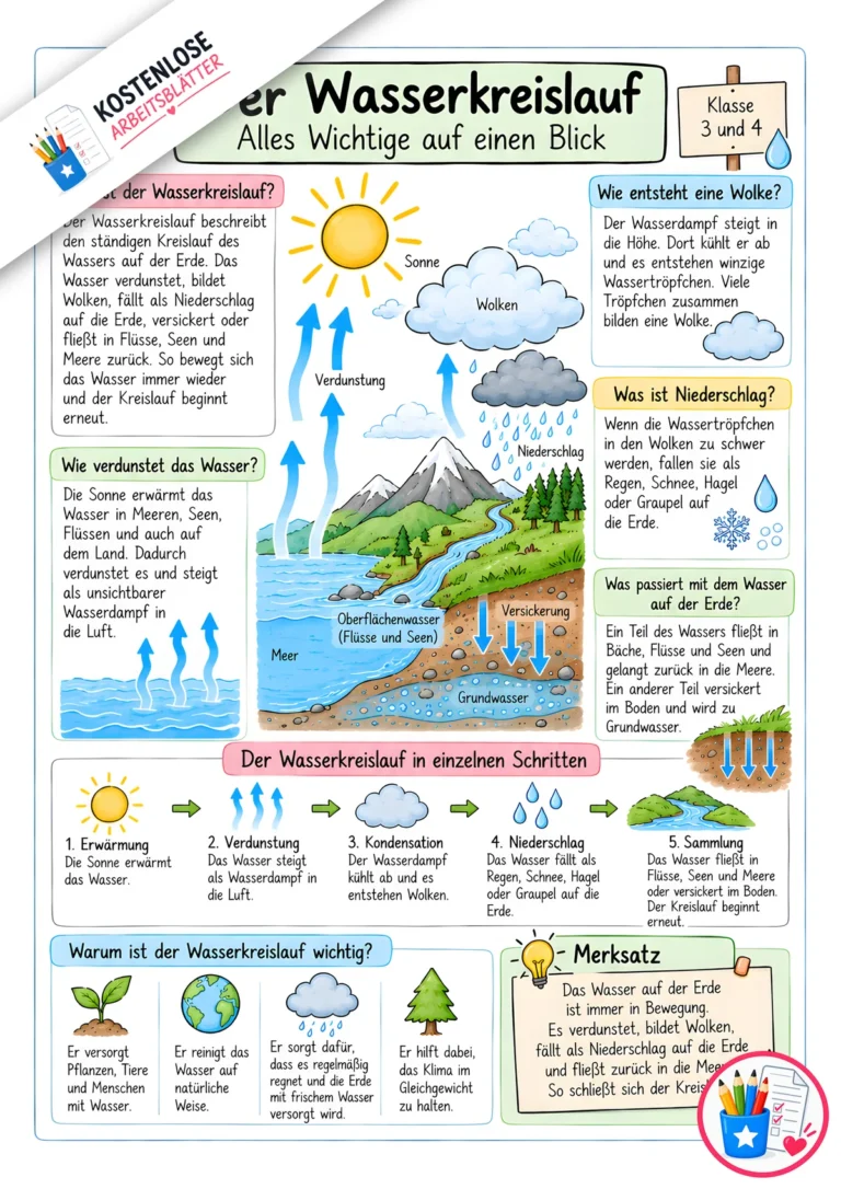 Merkblatt Wasserkreislauf