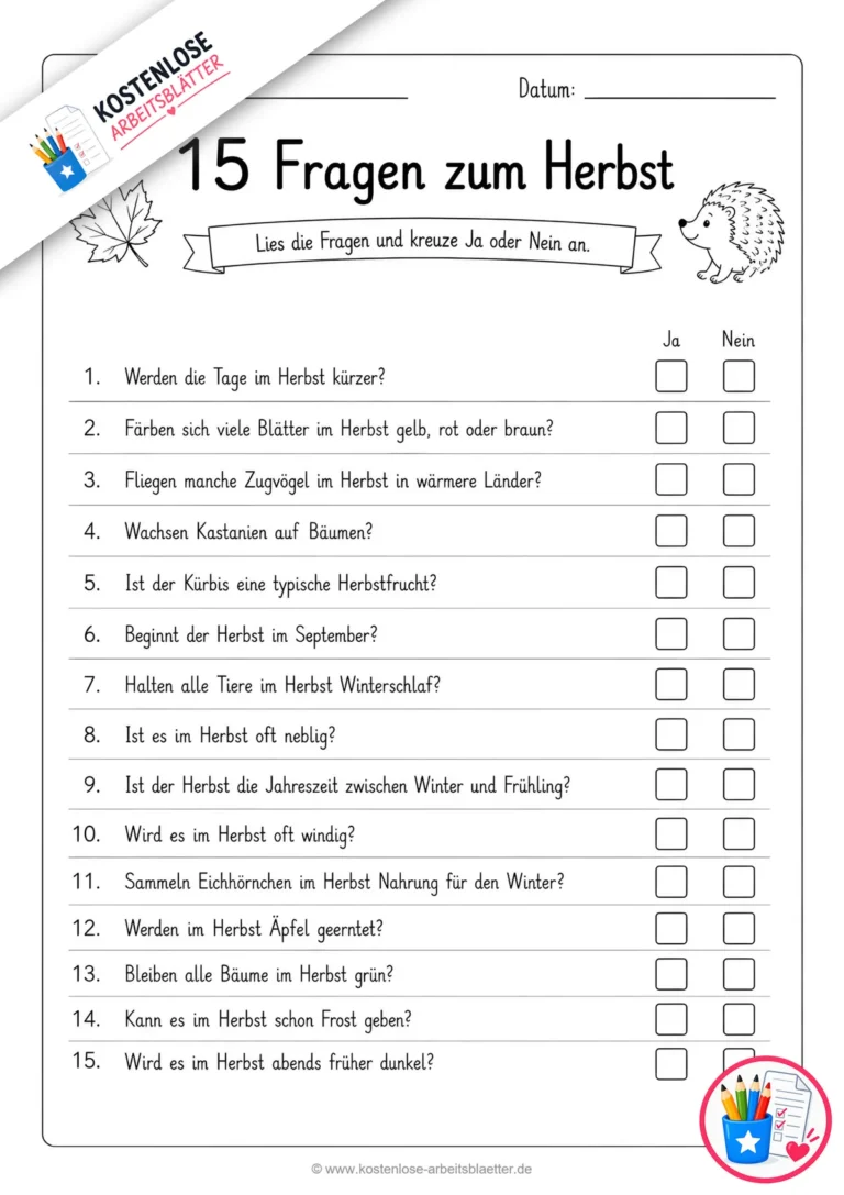 15 Fragen zum Herbst